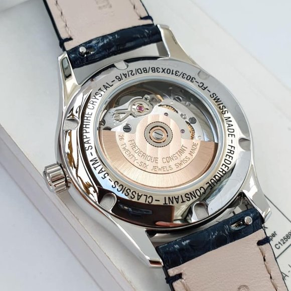 Frederique Constant 36mm Crocodile Leather Watch